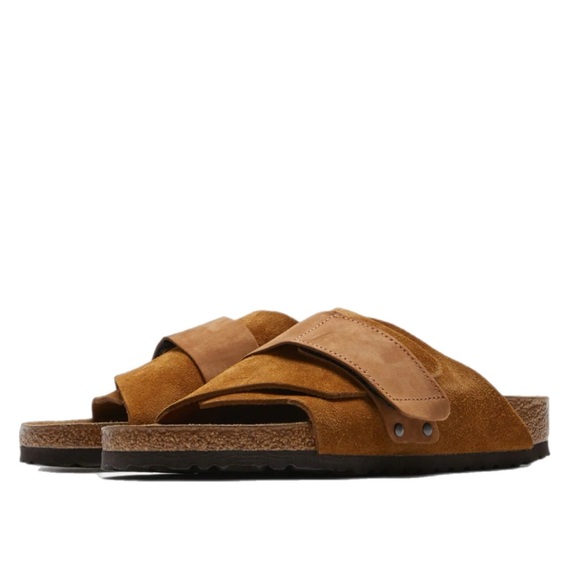 Birkenstock Kyoto Nubuck Suede Slide Sandal - Picture 2 of 10